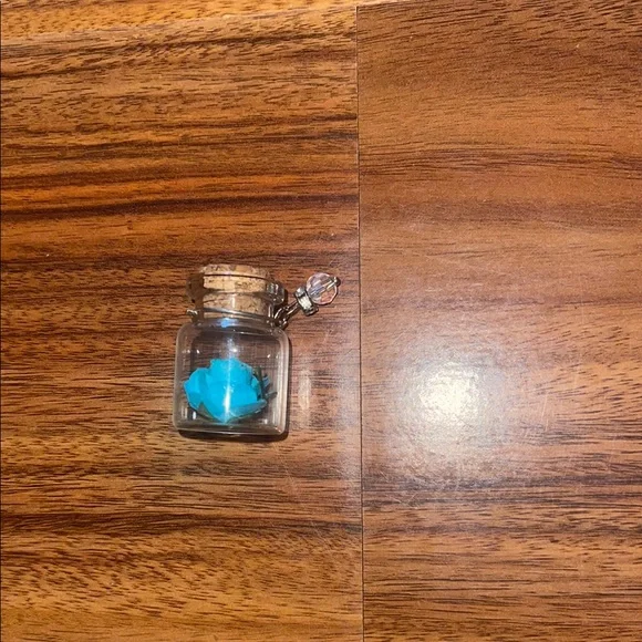 Mini Glass Jar with Blue Origami - Picture 1 of 4